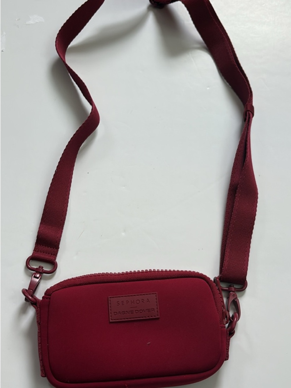 Limited Sephora Dagne Dover Burgundy Crossbody Bag